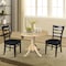 International Concepts 42 in. Dual Drop Leaf Table with 2 Ladder Back Dining Chairs - 3 Piece Dining Set K01-42DP-C46-617P - alternate 8